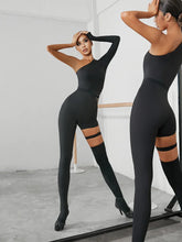 Laden Sie das Bild in den Galerie-Viewer, Elegance Line - Jumpsuit Schwarz