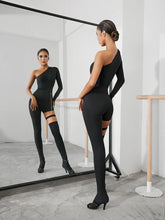 Laden Sie das Bild in den Galerie-Viewer, Elegance Line - Jumpsuit Schwarz